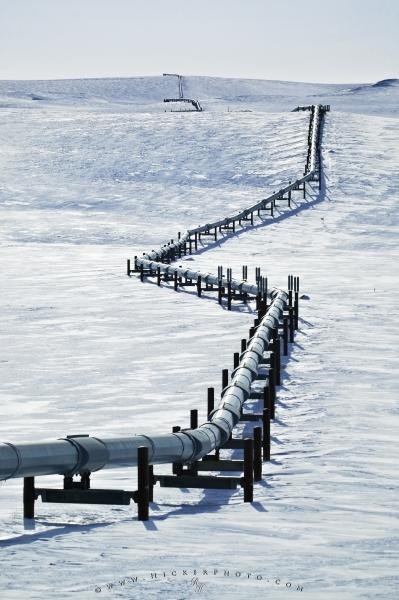 Photo: 
Alaska Oil Pipeline Snow