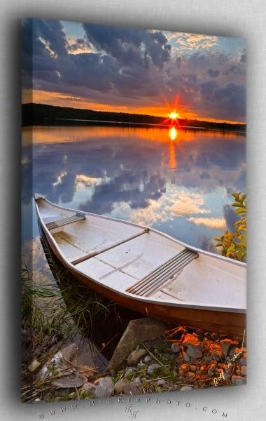 Photo: 
St Marys River Sunset Canvas Fine Art Photo