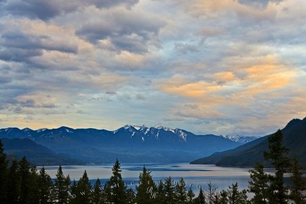 Photo: 
Scenic Aerial View Slocan Lake Sunset