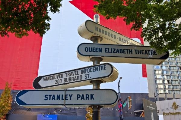 Photo: 
Directional Signs Downtown Vancouver