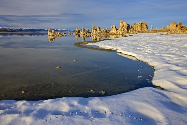 Photo: 
Snow Covered Shoreline Mono Lake