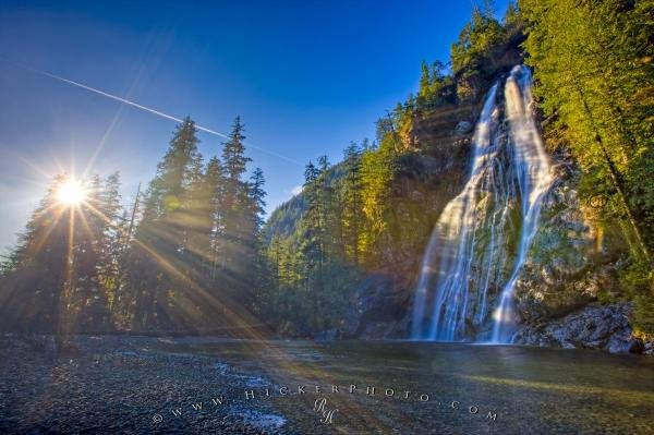 Photo: 
Sun Beams Rainforest Waterfall