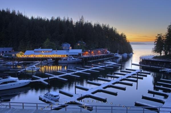 Photo: 
Telegraph Cove Sunset Northern Vancouver Island BC Canada