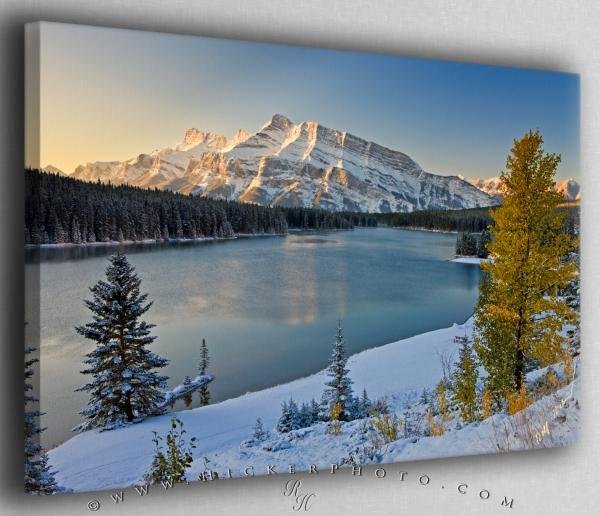 Photo: 
Autumn Two Jack Lake Banff National Park Canvas Fine Art Photo