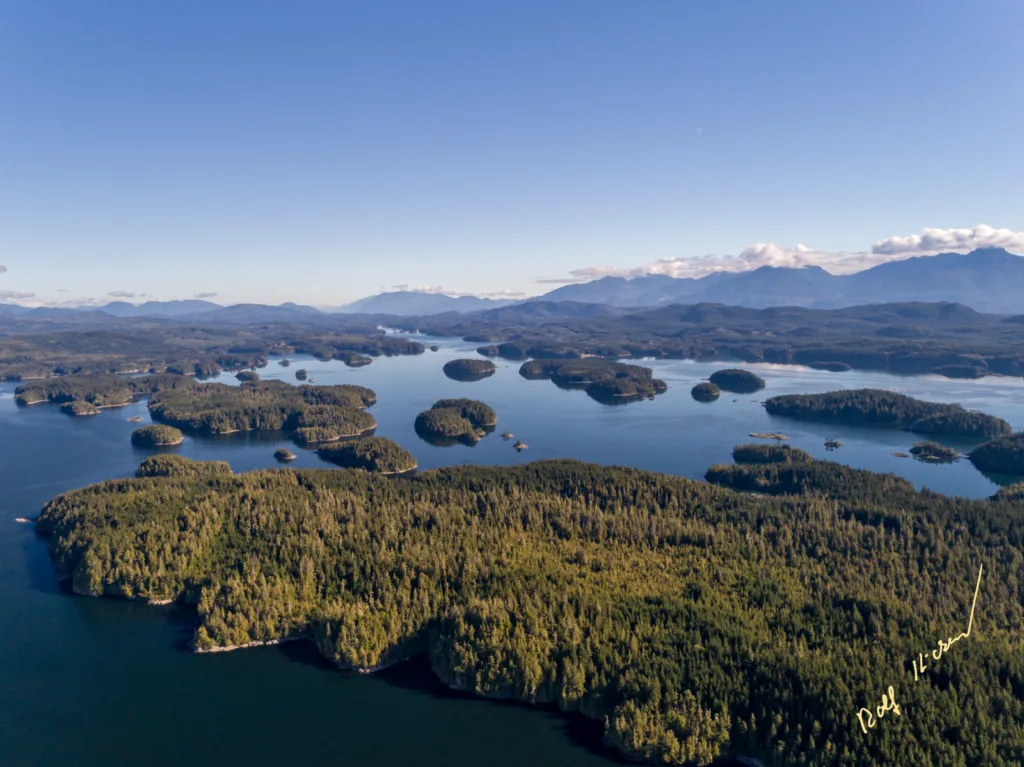Aerial Broughton Vancouver Island
