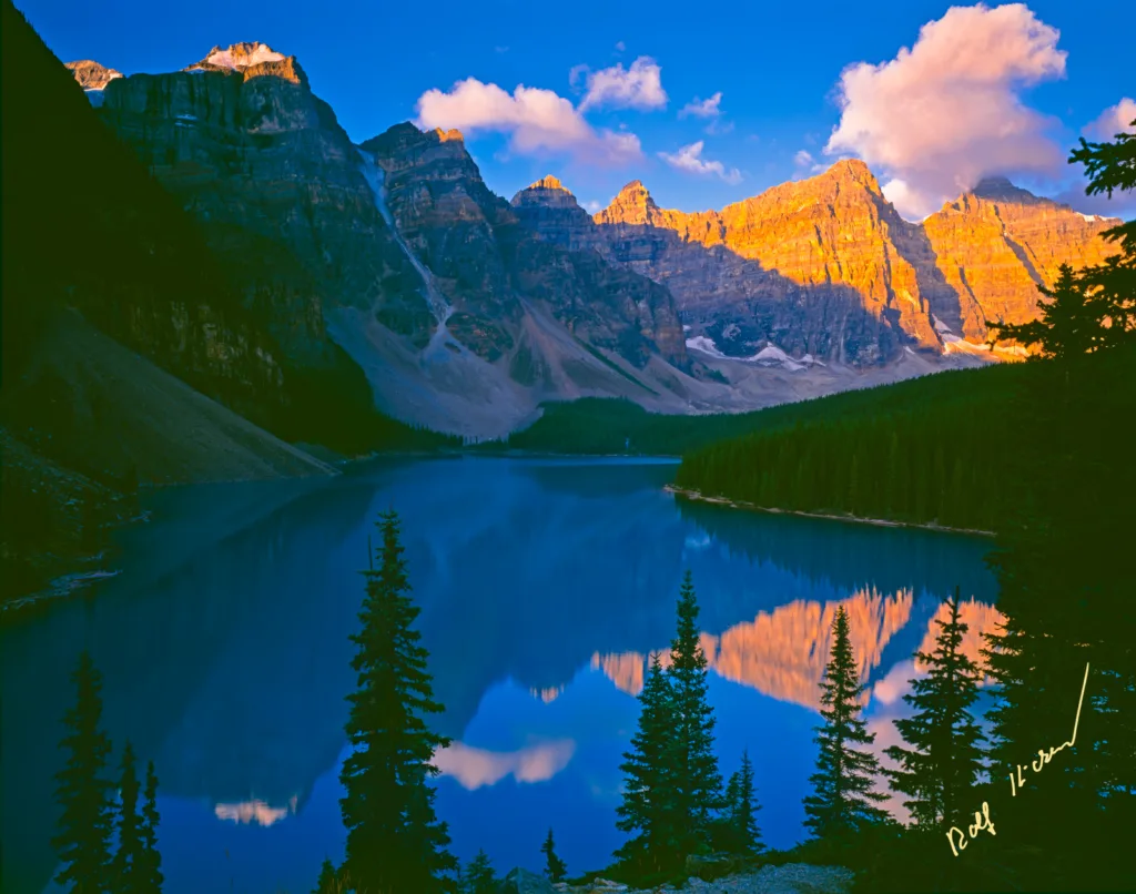 Iconic Lake Moraine Alberta