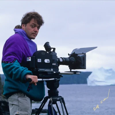 filming icebergs in Newfoundland